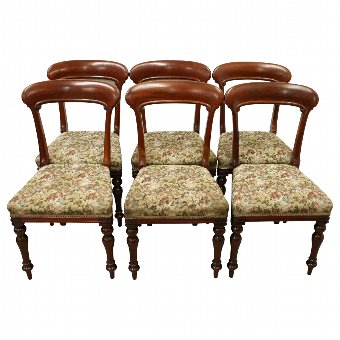 Set of 6 Scottish Victorian Dining Chairs