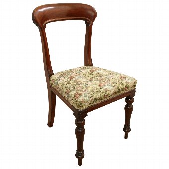 Antique Set of 6 Scottish Victorian Dining Chairs