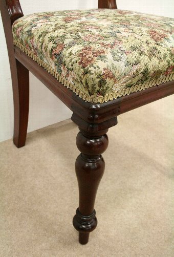 Antique Set of 6 Scottish Victorian Dining Chairs
