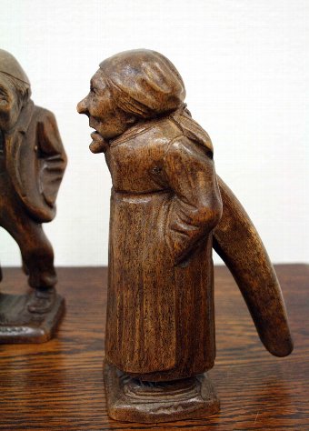 Antique Pair of Black Forest Nutcrackers