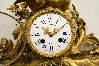 Antique French Ormolu Mantel Clock