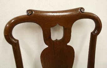 Antique Set of 16 Queen Anne Style Mahogany Dining Chairs