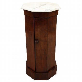 Victorian Mahogany Octagonal Pedestal Locker