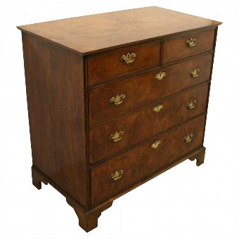 George III Figured Walnut Chest of Drawers