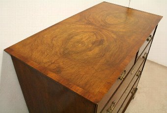 Antique George III Figured Walnut Chest of Drawers