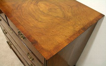 Antique George III Figured Walnut Chest of Drawers