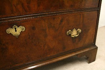 Antique George III Figured Walnut Chest of Drawers