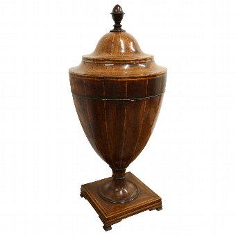George III Mahogany Urn Cutlery/Knife Box