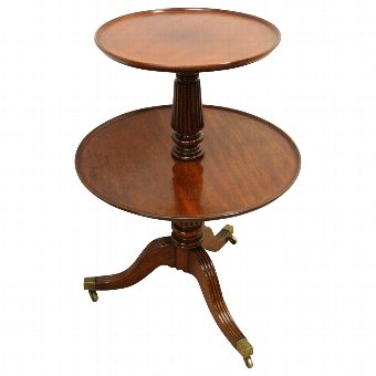 Regency Mahogany Revolving Dumb Waiter