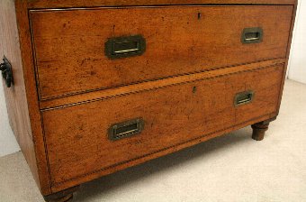 Antique Victorian Mahogany SW Silver & Co Military Chest