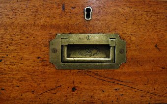 Antique Victorian Mahogany SW Silver & Co Military Chest