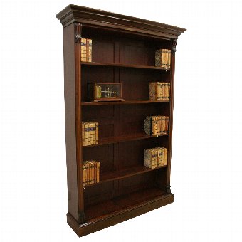 Tall Victorian Open Bookcase