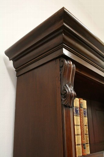 Antique Tall Victorian Open Bookcase