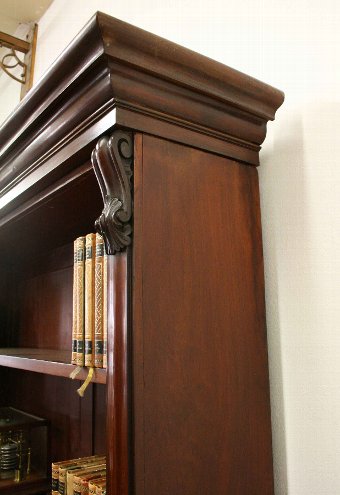 Antique Tall Victorian Open Bookcase