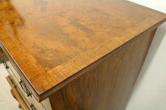 Antique Georgian Style Burr Walnut Chest on Stand