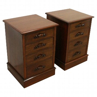 Pair of Victorian Spanish Mahogany Chests of Drawers