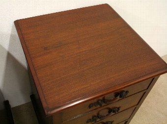 Antique Pair of Victorian Spanish Mahogany Chests of Drawers