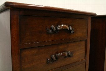Antique Pair of Victorian Spanish Mahogany Chests of Drawers