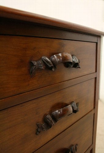 Antique Pair of Victorian Spanish Mahogany Chests of Drawers