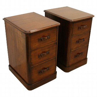 Pair of Victorian Spanish Mahogany Chests of Drawers