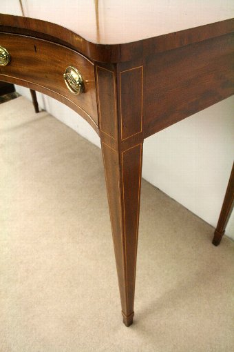 Antique George III Mahogany Serpentine Serving Table