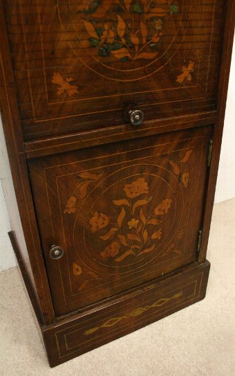 Antique Dutch Marquetry Side Cabinet