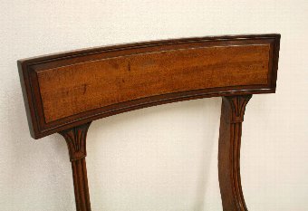Antique Set of 4 George IV Mahogany Dining Chairs