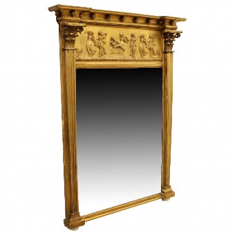 Late Regency Carved Gilt Pier Mirror