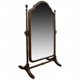 George III Style Mahogany Dressing Mirror
