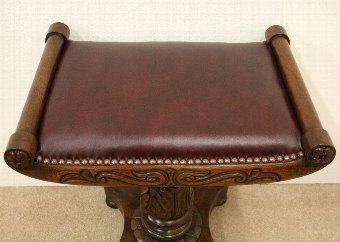 Antique William IV Mahogany Piano Stool