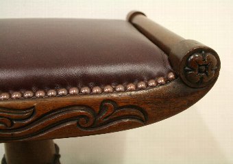 Antique William IV Mahogany Piano Stool