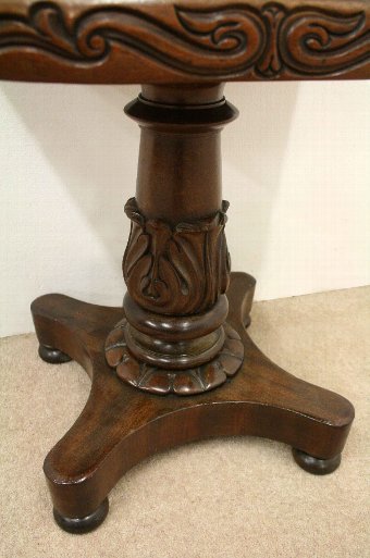 Antique William IV Mahogany Piano Stool
