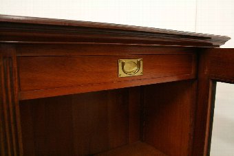 Antique Late Victorian Mahogany Cabinet Bookcase