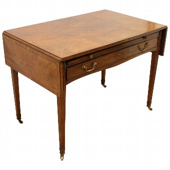 George III Drop Flap Library Table