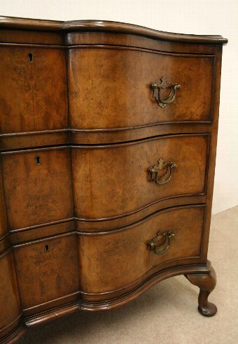 Antique George I Style Shaped Front Chest of Drawers