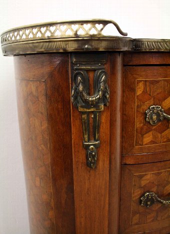 Antique French Kidney Shaped Tall Chest of Drawers