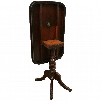 Antique Regency Snap Top Occasional Table