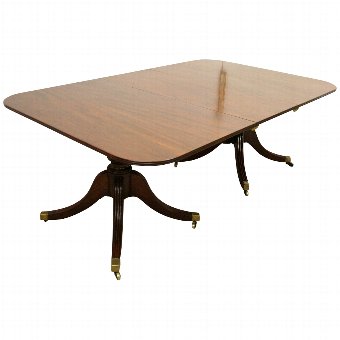 George III Twin Pedestal Dining Table