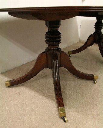 Antique George III Twin Pedestal Dining Table