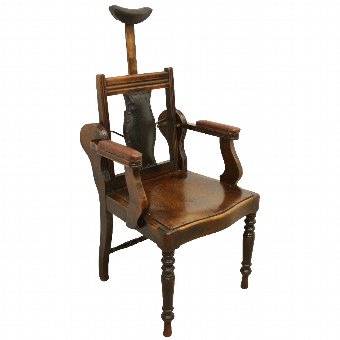 Antique Edwardian Adjustable Barber's Chair | ANTIQUES.CO.UK