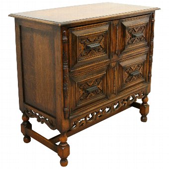 Jacobean Style Oak Chest of Drawers