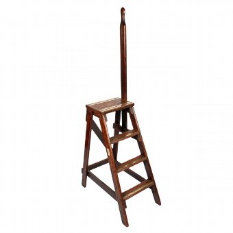 Set of Pitch Pine Library Steps