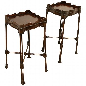 Matched Pair of Georgian Style Urn Stands