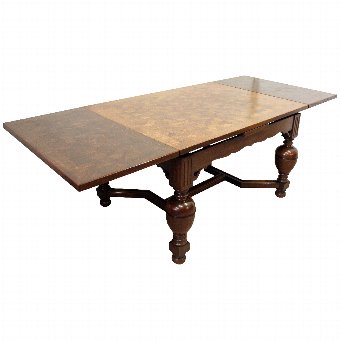 Antique French Oak Pull Out Dining Table