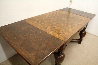 Antique French Oak Pull Out Dining Table