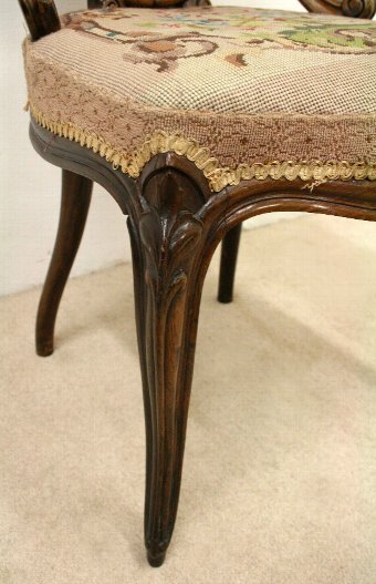 Antique Mid Victorian Rosewood Side Chair