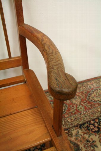Antique Caithness Pitch Pine Armchair