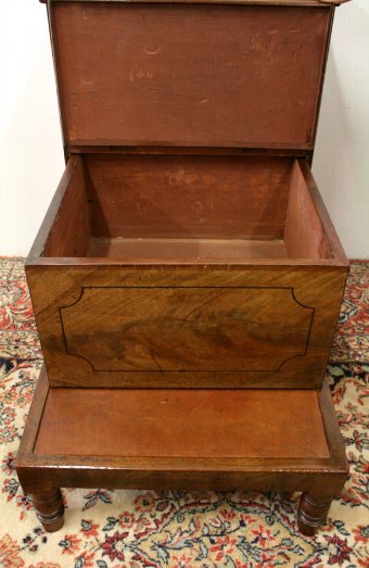 Antique George III Mahogany Commode Steps