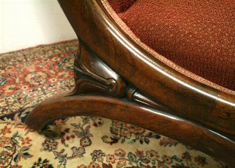 Antique William IV Rosewood Easy Chair