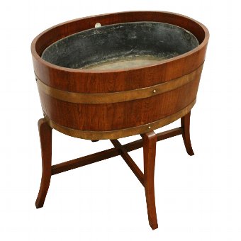 Georgian Style Walnut Planter/Wine Cooler